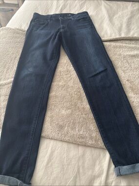Ag Adriano Goldschmied Indigo Straight Leg Jeans